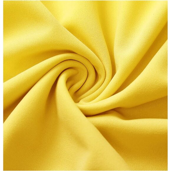 Dresstells Women's Yellow Modest Vintage Cocktail Formal Party Dresses - Picture 6 of 6